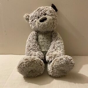 DEMDACO Giving Collection Plush Teddy Bear Handmade with Love Soft Gray Stuffy